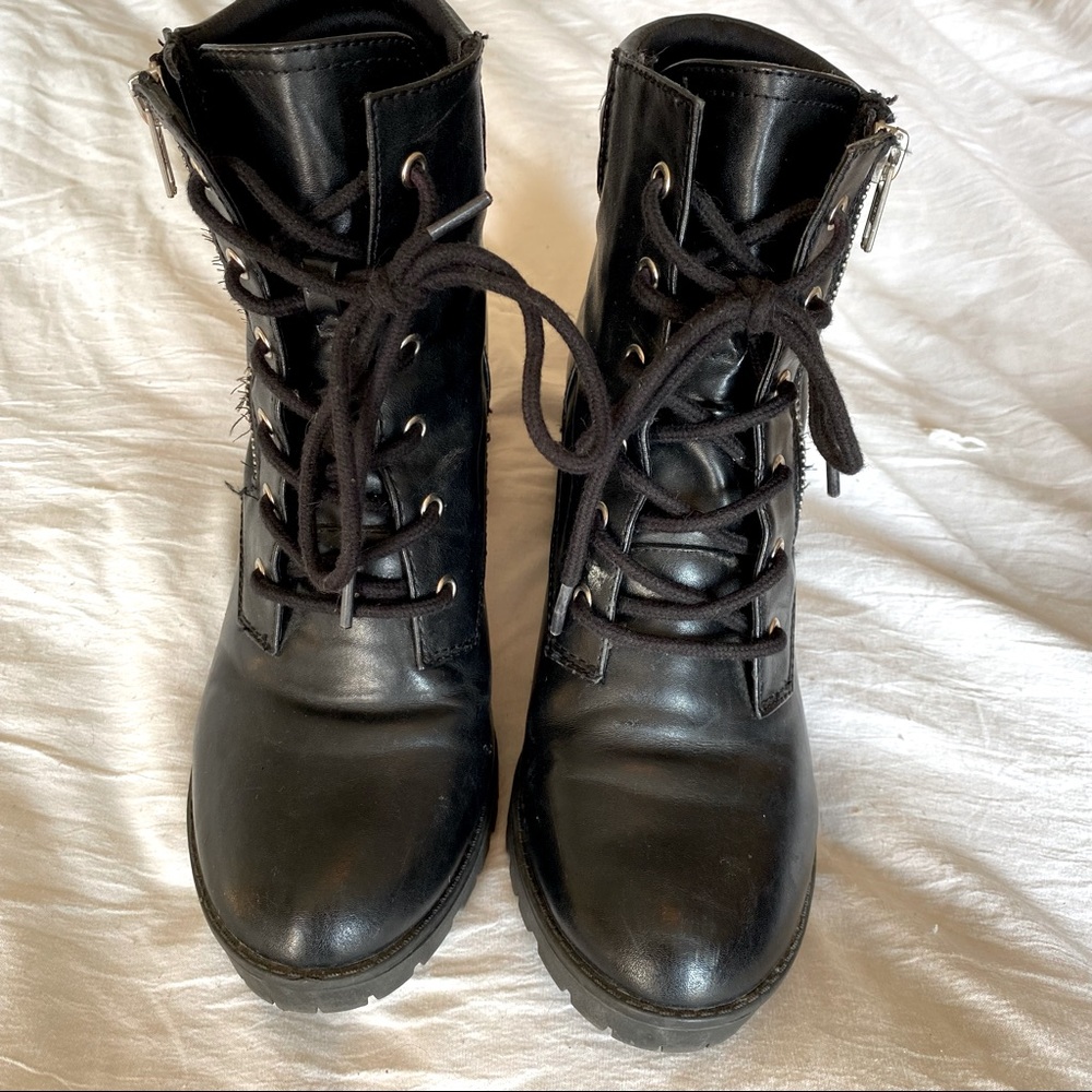 Black Combat boots